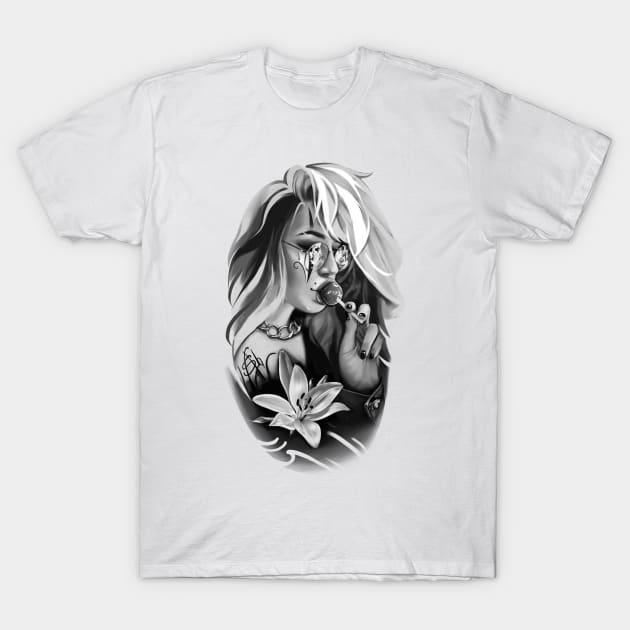 Chicano Girl T-Shirt by ashmidt